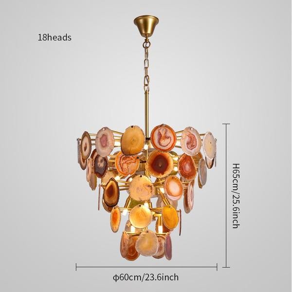 Slice Agate Chandelier/ Tower