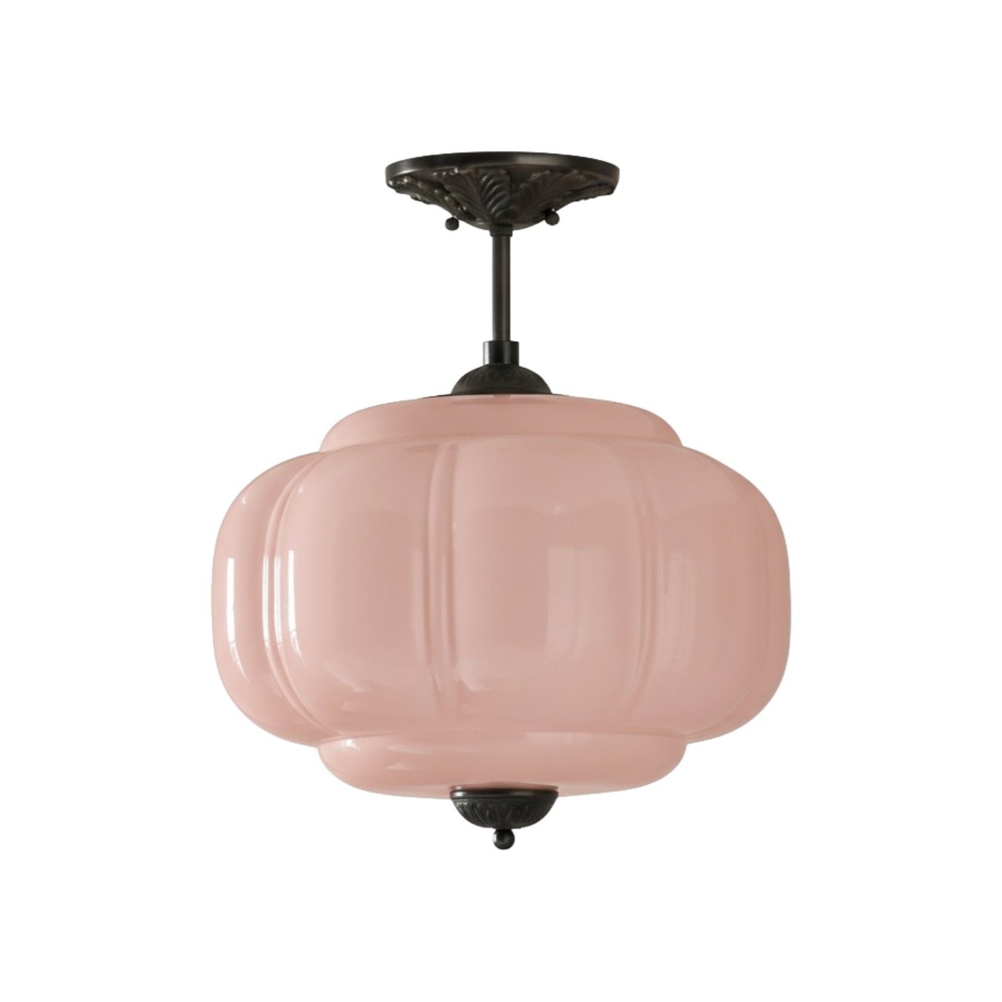 Eloise Classic Glass Pendant Light - Retro Glass and Metal Hanging Lamp for Kitchen Island Cafe K1475
