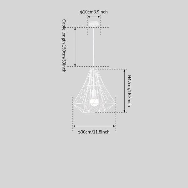 Cage Light Frame Pendant Lamp