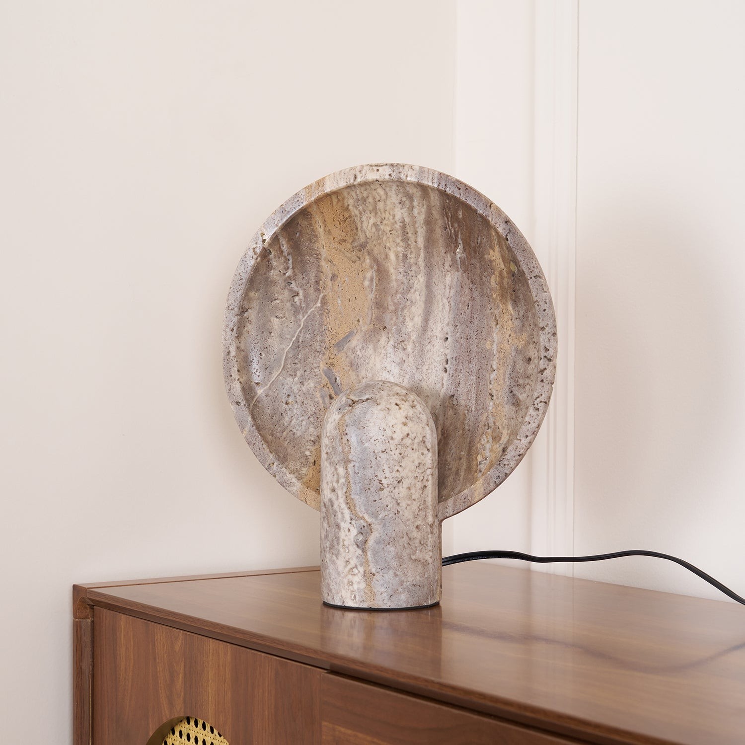 Wabi-sabi Style Eclipse Stone Table Lamp K831
