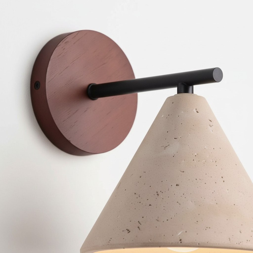 Travira Wall Light Natural Travertine Texture Accent - Modern Wall Light for Hallways and Bathrooms K2073