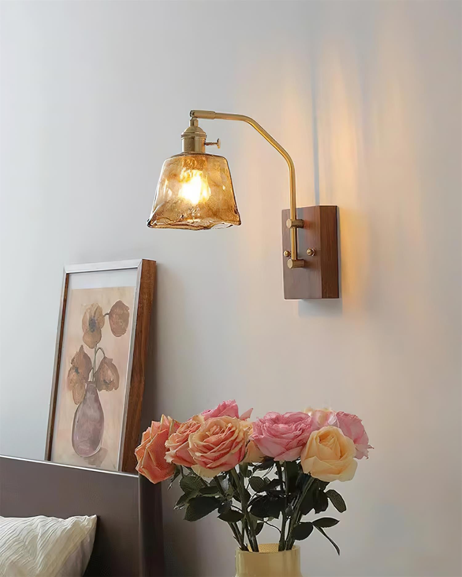 Vintage Morning Glory Shape Wall Lamp K755