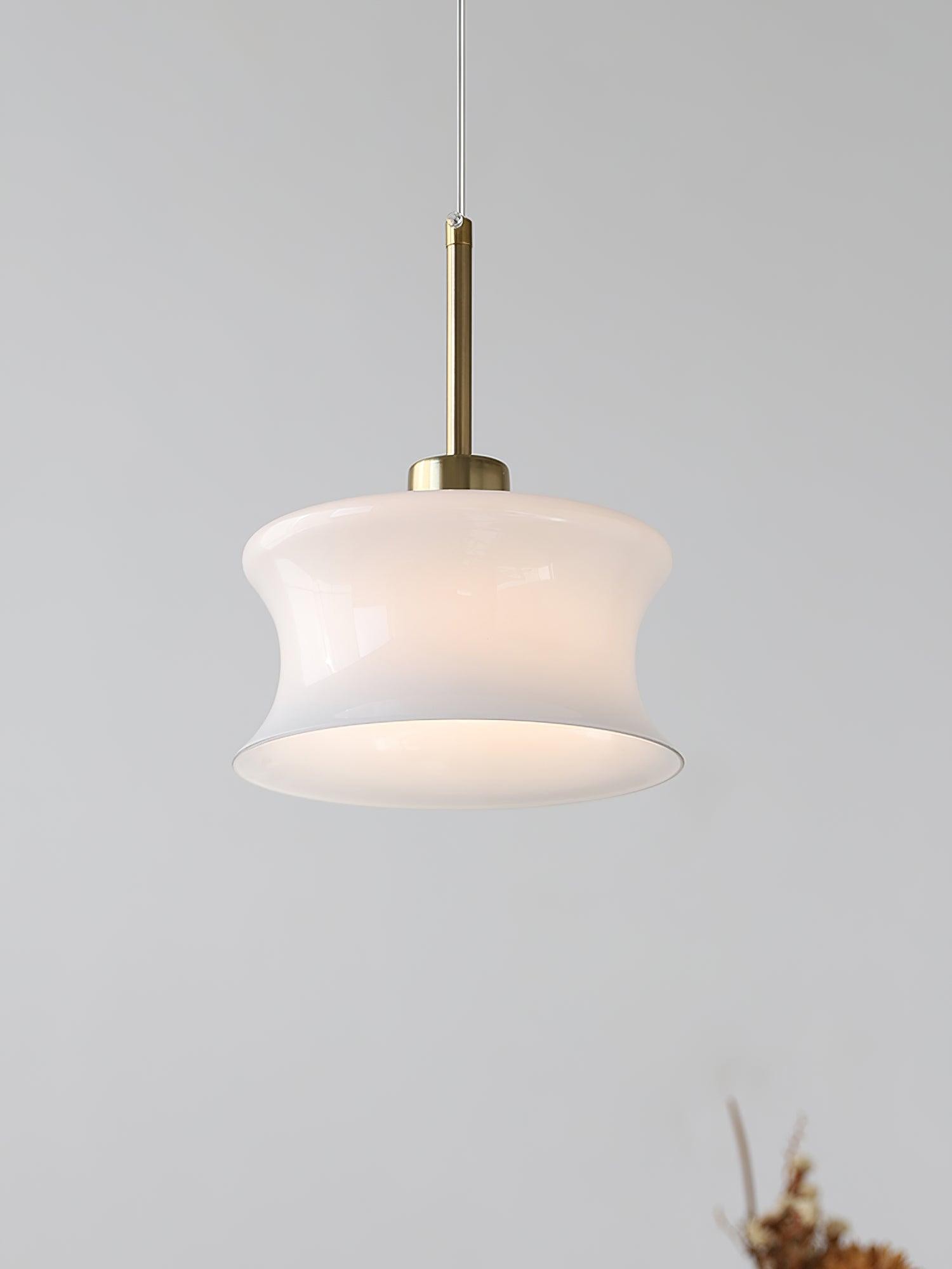 French Vintage Glass Window Pendant Lamp K232