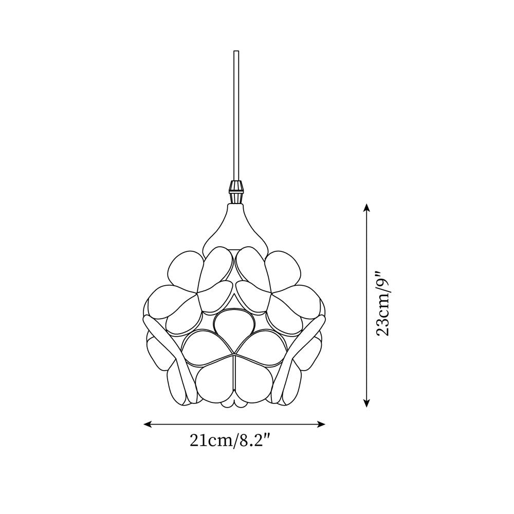 French Creative Pastoral Style Flower Pendant Light K487