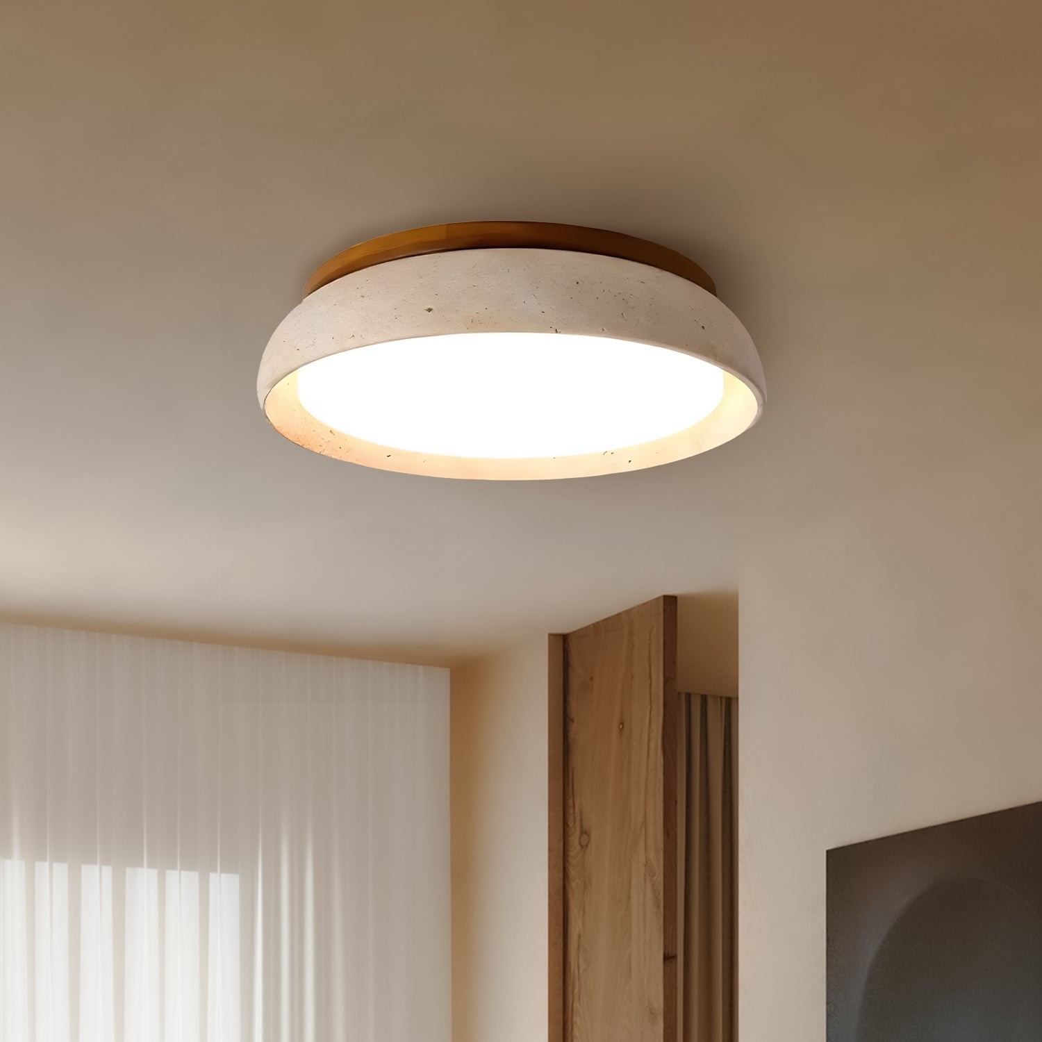 Modern Scandinavian Travertine Ceiling Light K1578