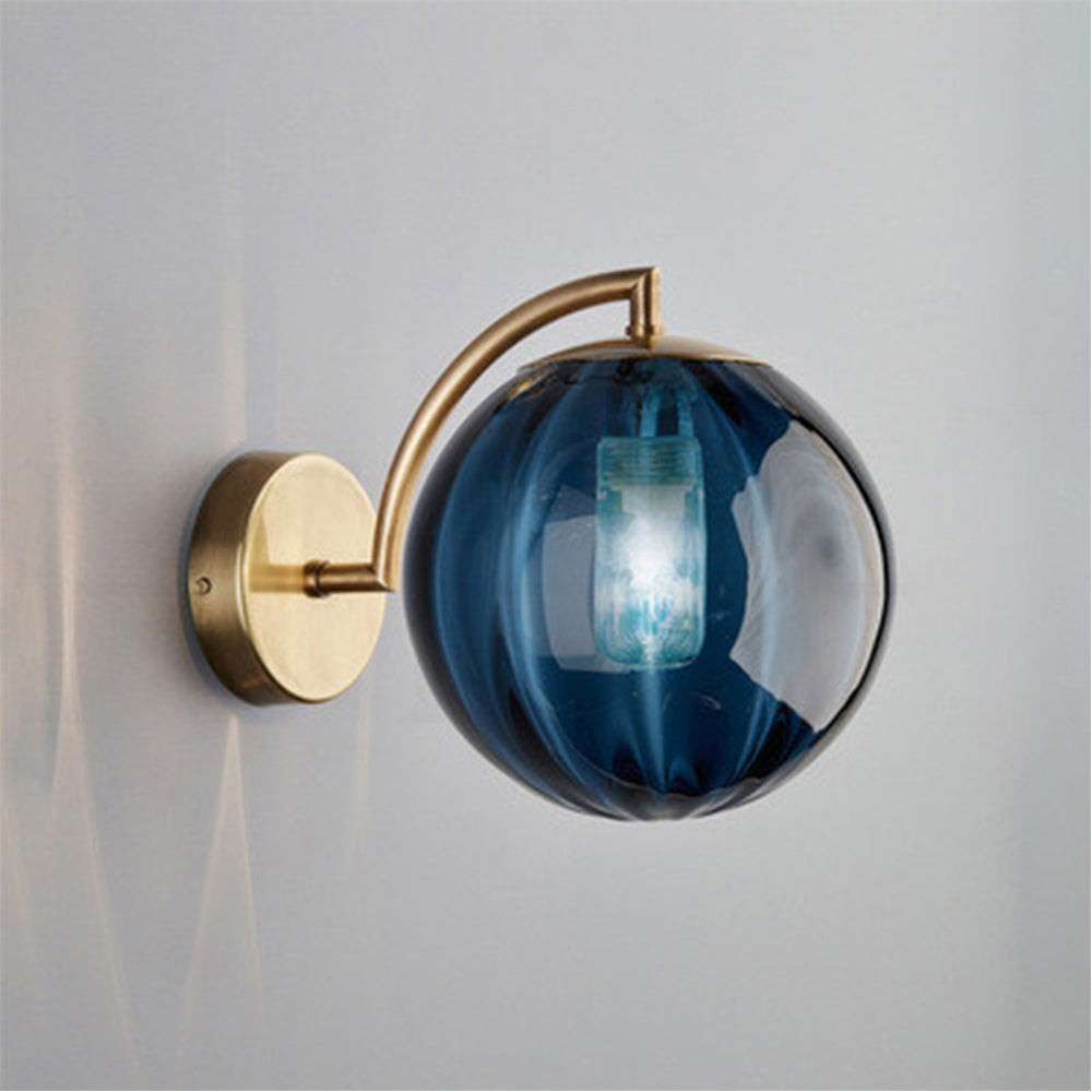 Modern Glass Multi-Color Spherical Gold Lamp Pole Wall Lamp K518