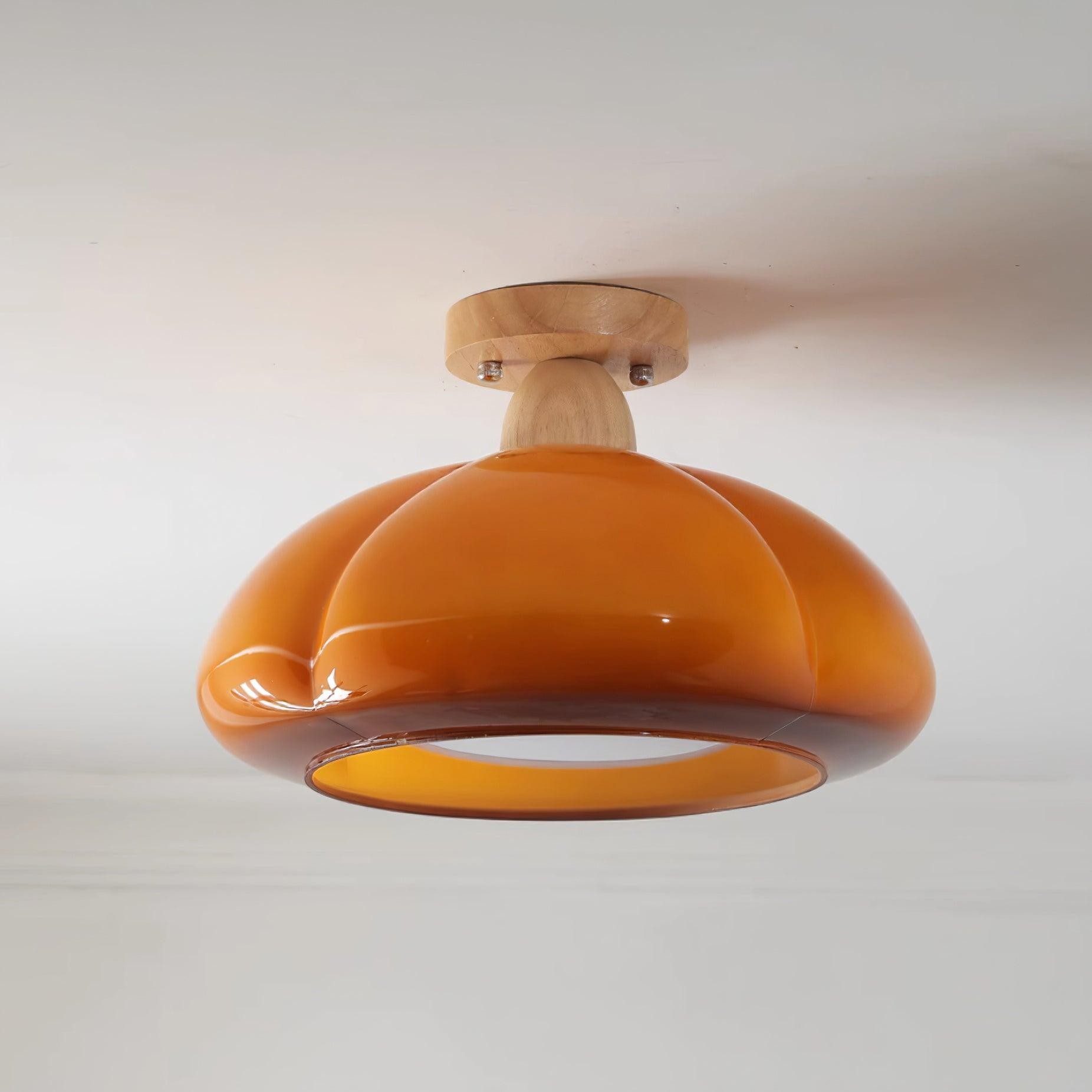 Pumpkin Glass Ceiling Light For Kitchen K320