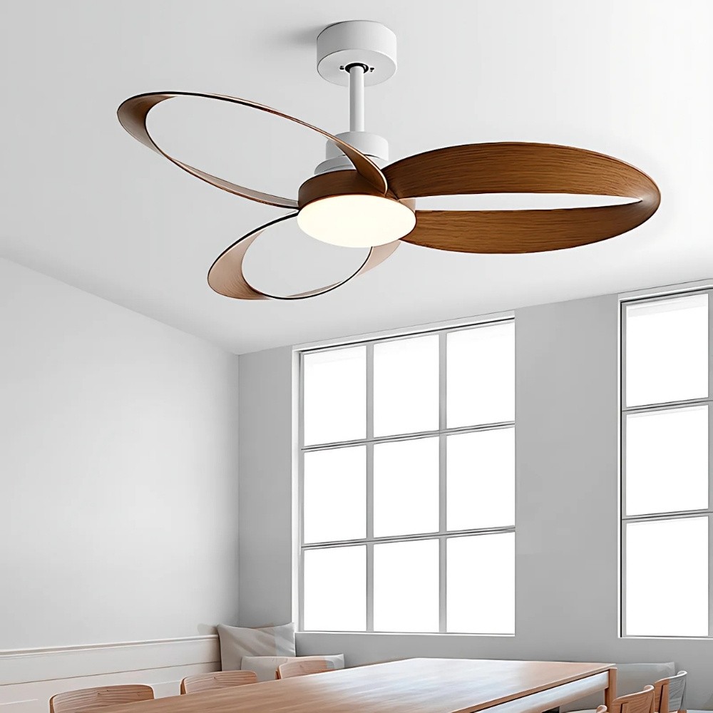 Modern Windmill Retro LED Ceiling Fan Light K1117