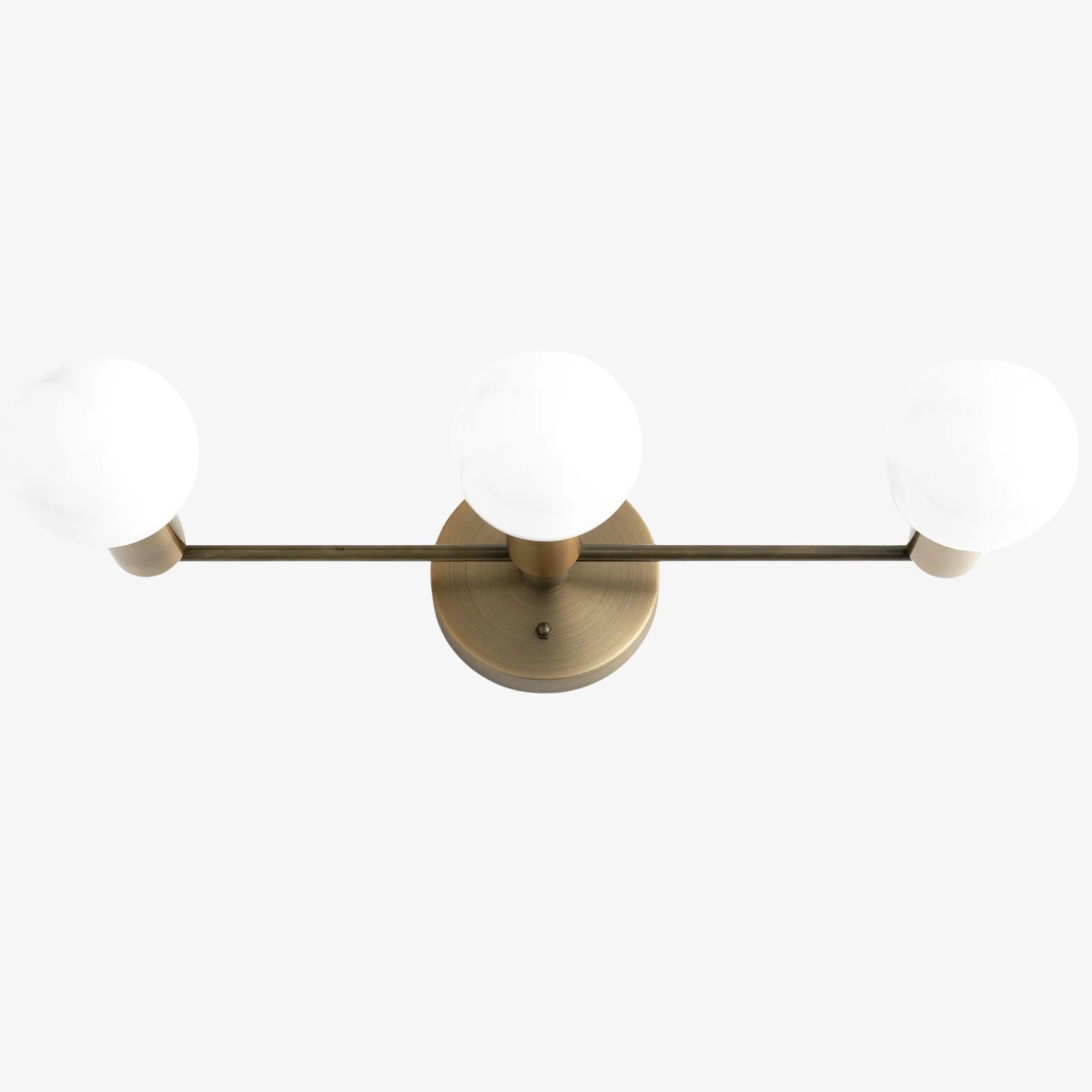 Glorica Glass Mid Century Modern Vanity Light - 3 Light Wall Fixture K1548