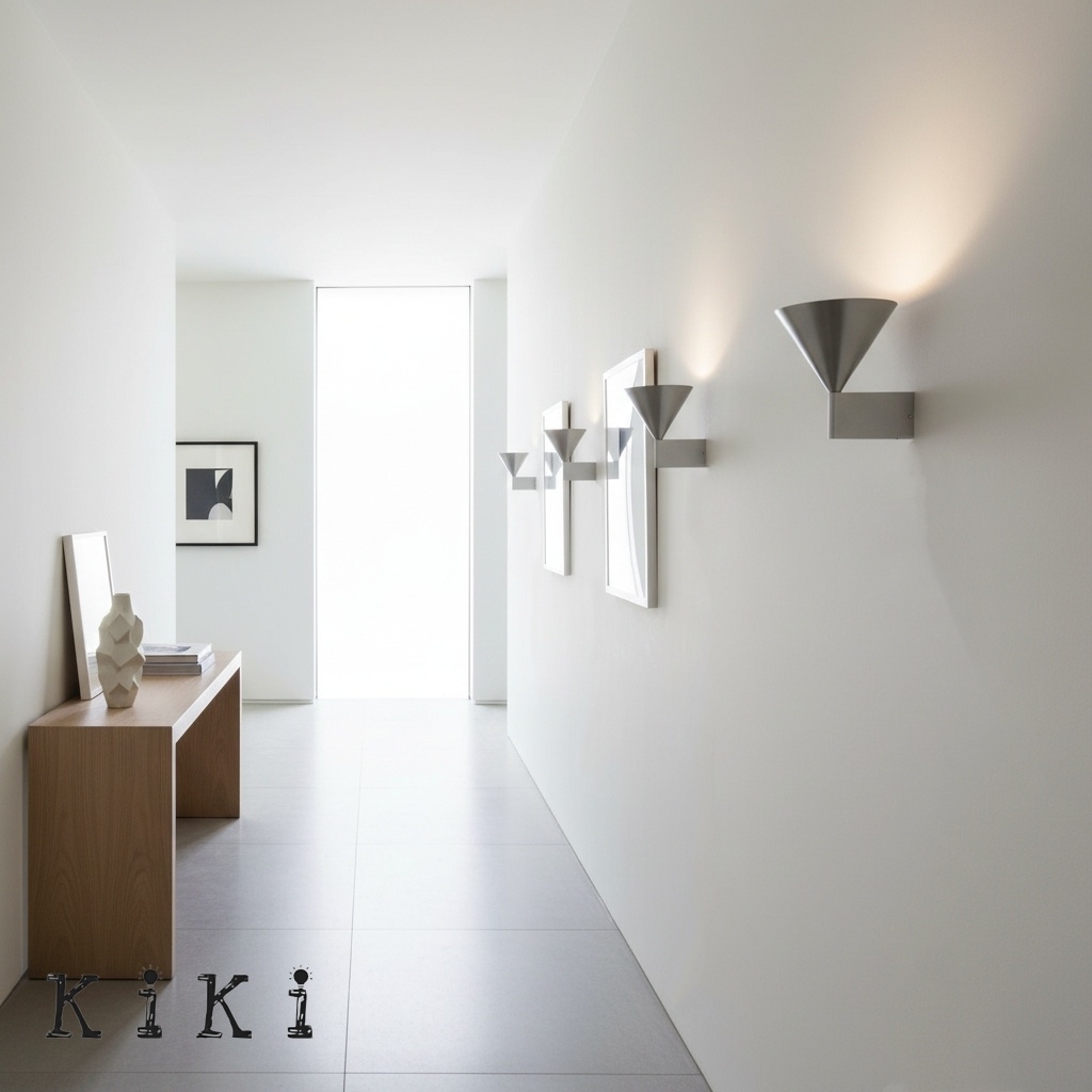 Metorq Geometric Metal Wall Sconce - Contemporary Wall Light for Living Room K2344