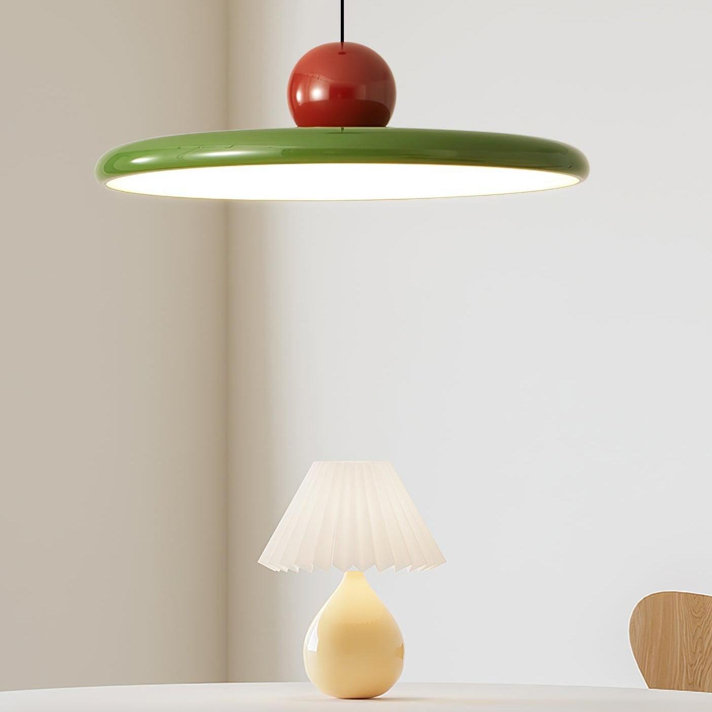 Minimalist Cream Style Flying Disc Pendant Lamp K790