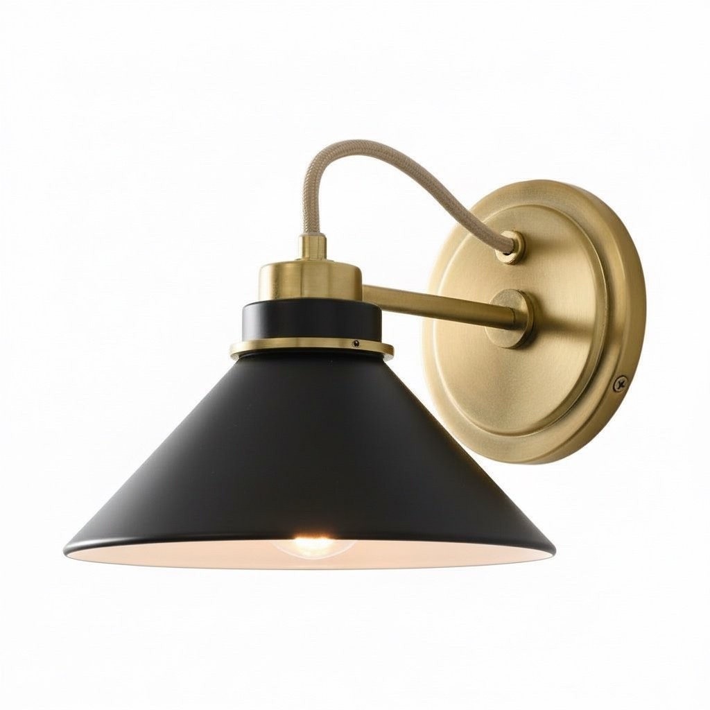 Aurenza Farmhouse Wall Sconce – Metal Or Glass Lighting for Entrance or Bedroom K1140