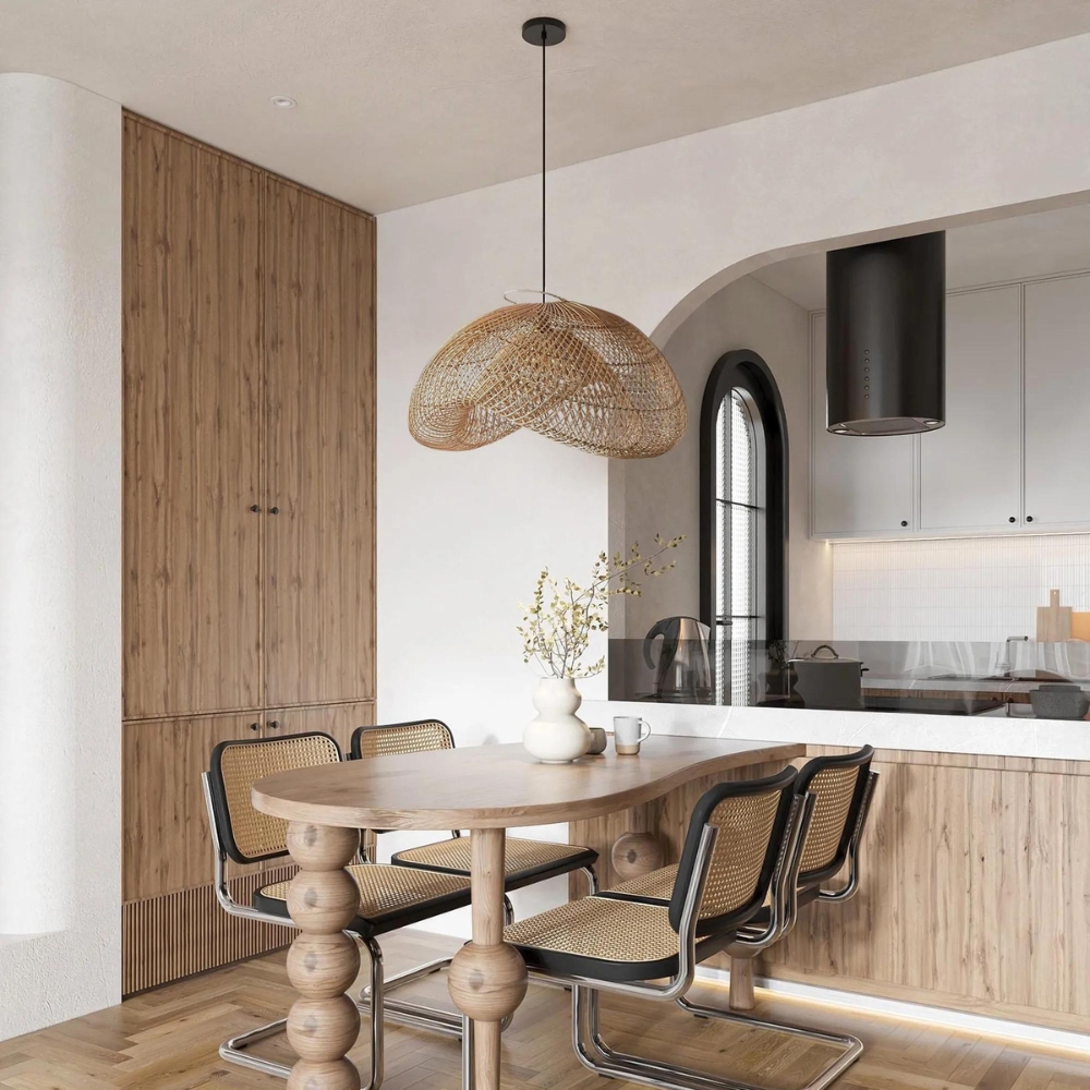 The Alluring Wabi-Sabi Rattan Essence Pendant Lamp D832