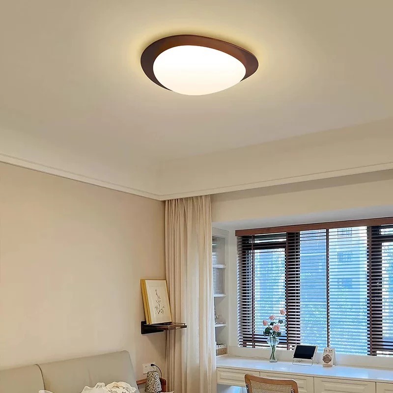 Pebble Walnut Ceiling Light K583
