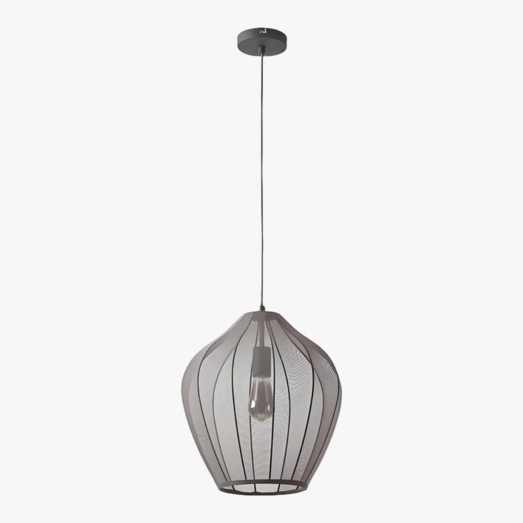 Lumifil Modern Mesh Pendant Light - Hanging Fabric Lghts are Suitable for Dining Rooms or Kitchen Islands K1752