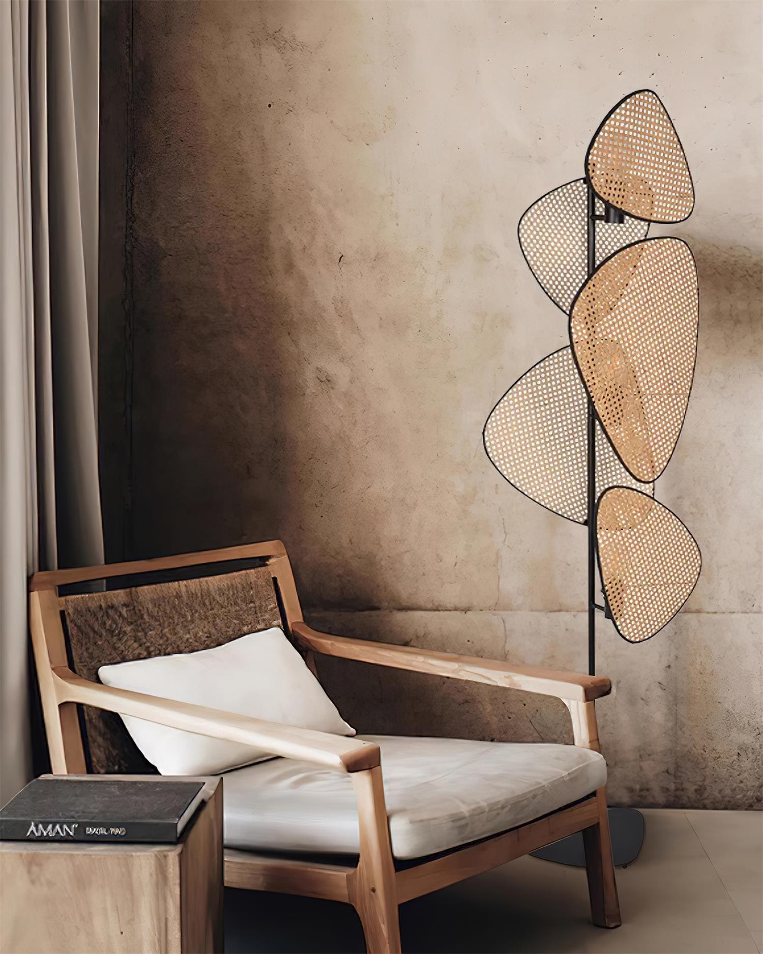 Creative Natural Rattan Floor Lamp K660
