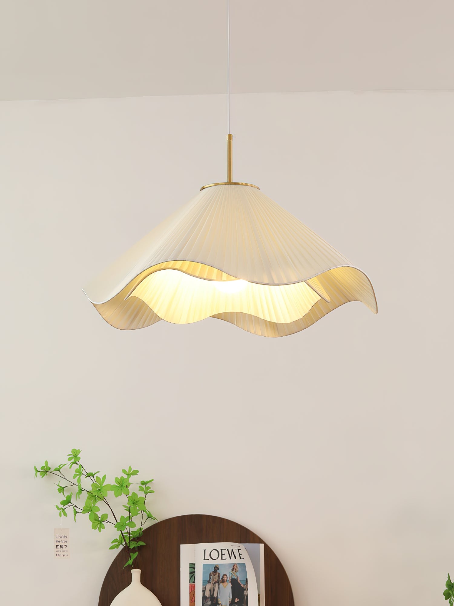 Nordic Cream Style Floral Pendant Lamp K363