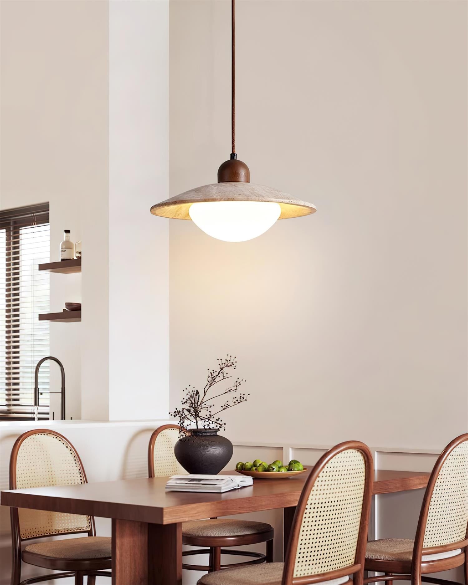 Wood Retro Wabi-Sabi Style Pendant Lamp K279