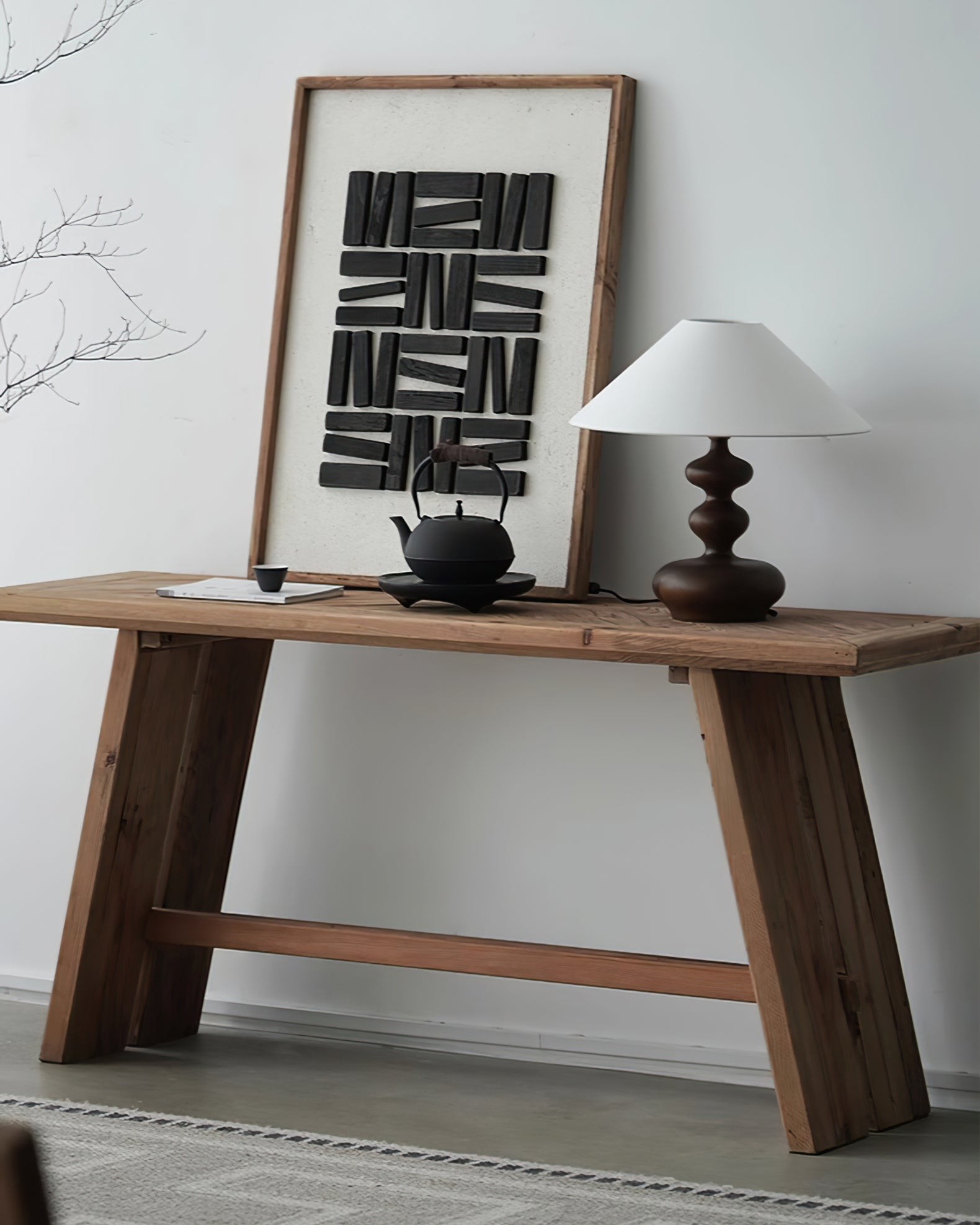 Nordic Retro Solid Wood Table Lamp K340