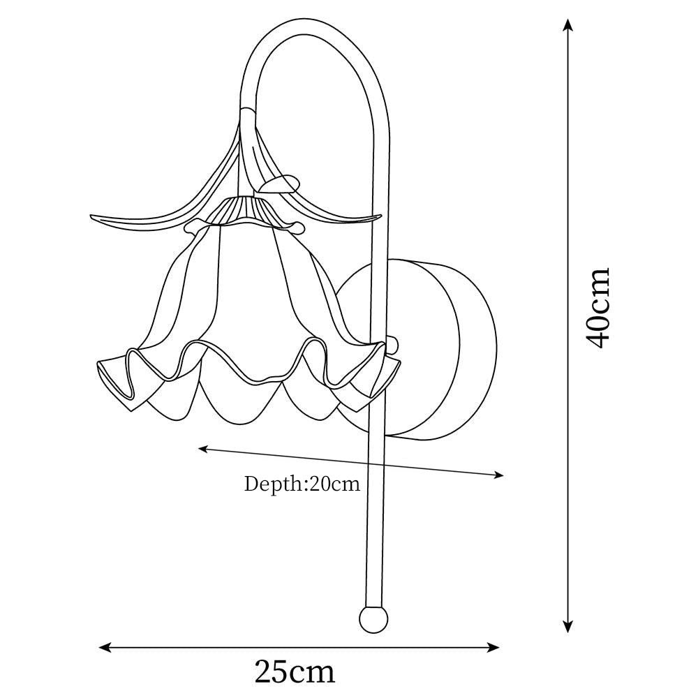 French Cream Style Flower Wall Lamp K474