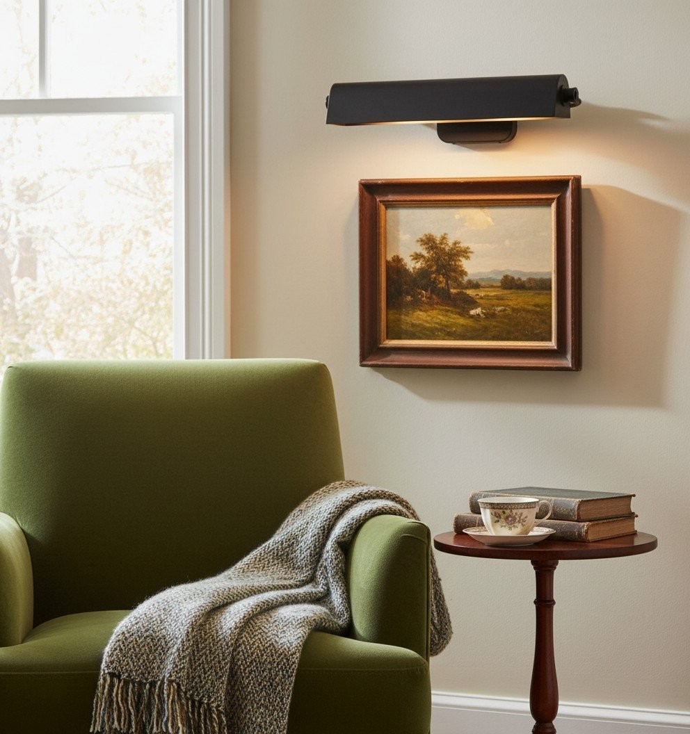 Modo Picture Light Adjustable Swing-Arm Design Classic Art Gallery Light for Wall Art K2175