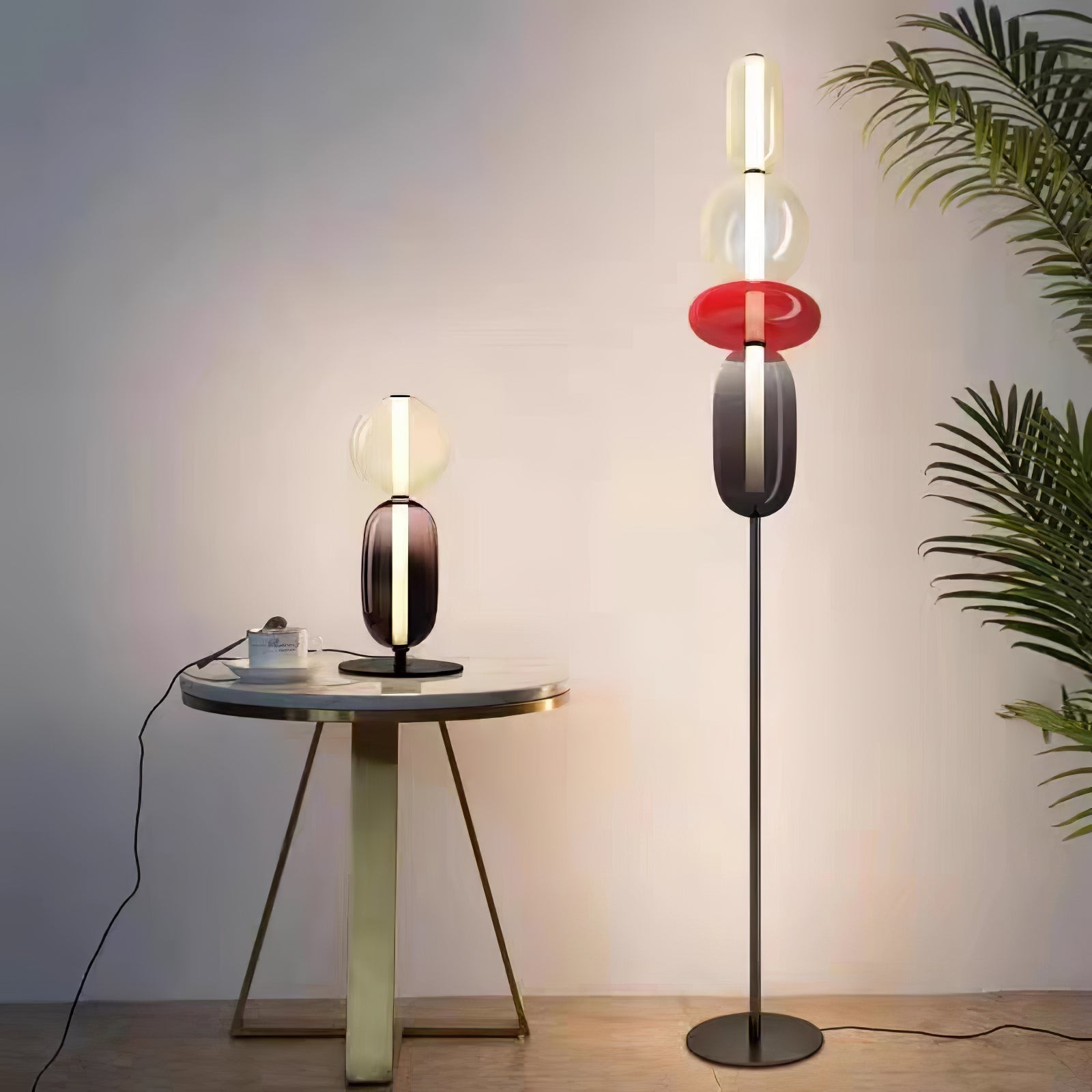 Nordic Minimalist Creative Luxury Gourd Glass Table Lamp K291