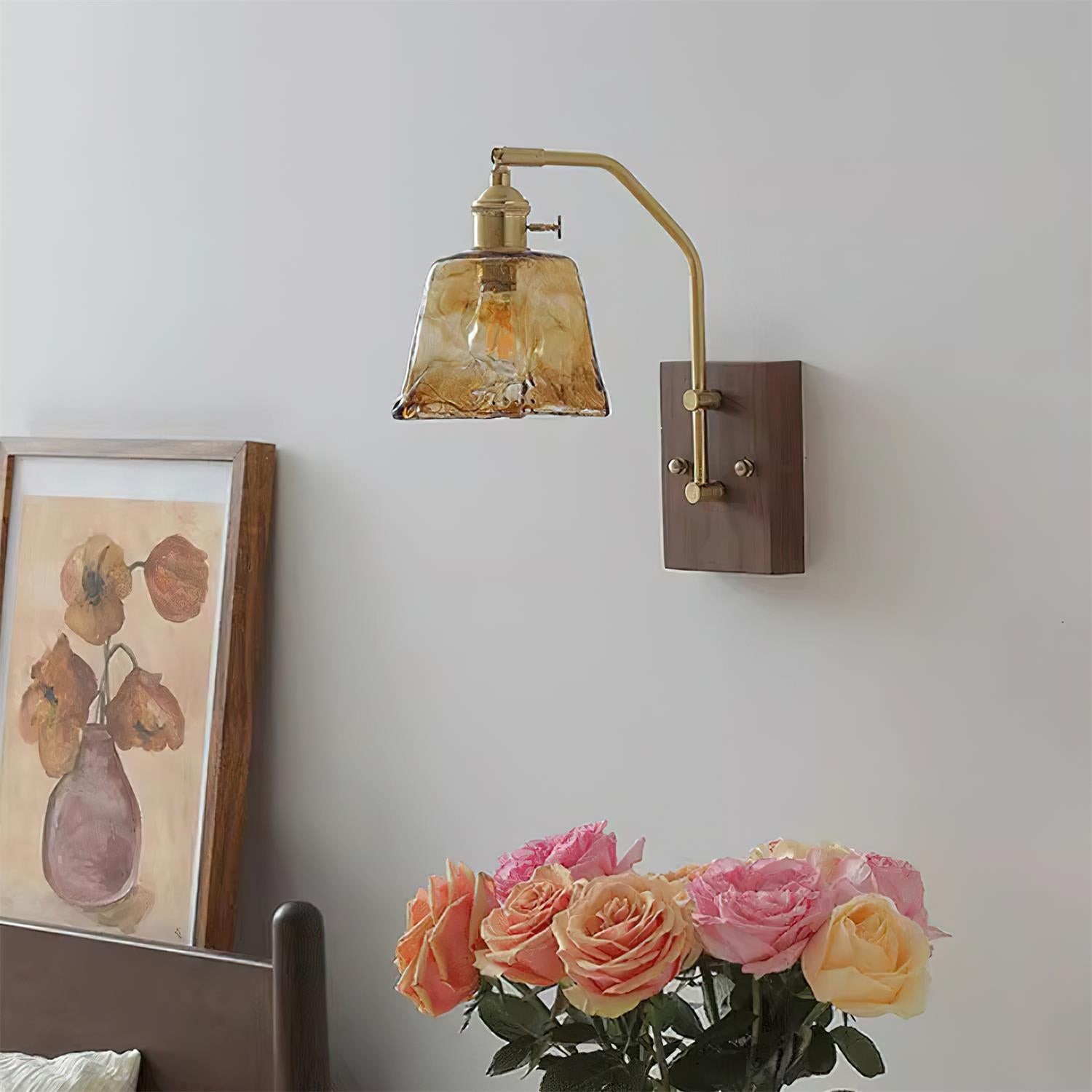 Vintage Morning Glory Shape Wall Lamp K755