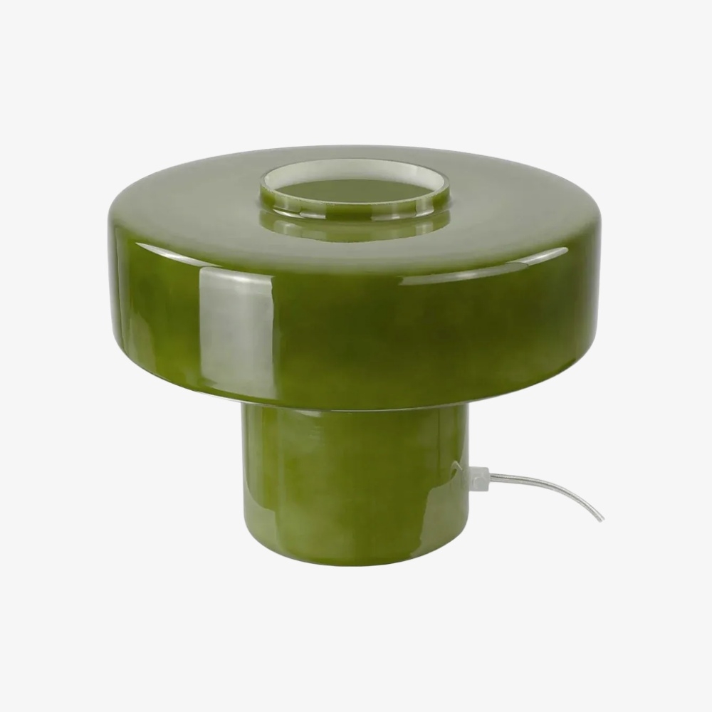 Minimalist Mushroom Glass Table Lamp - Modern Accent Lamp for Living Room K2340