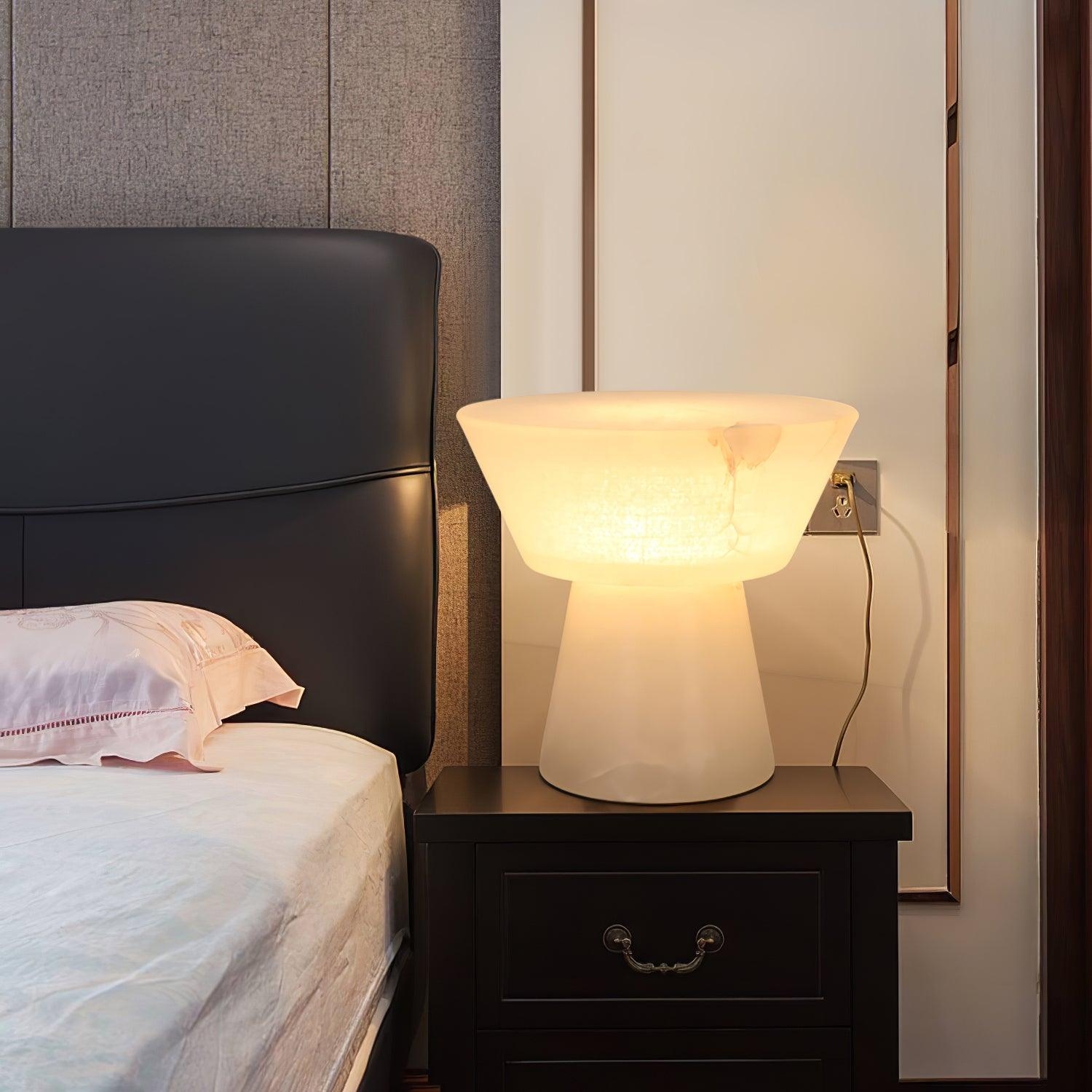 Beta Marble Alabaster Table Lamp D386