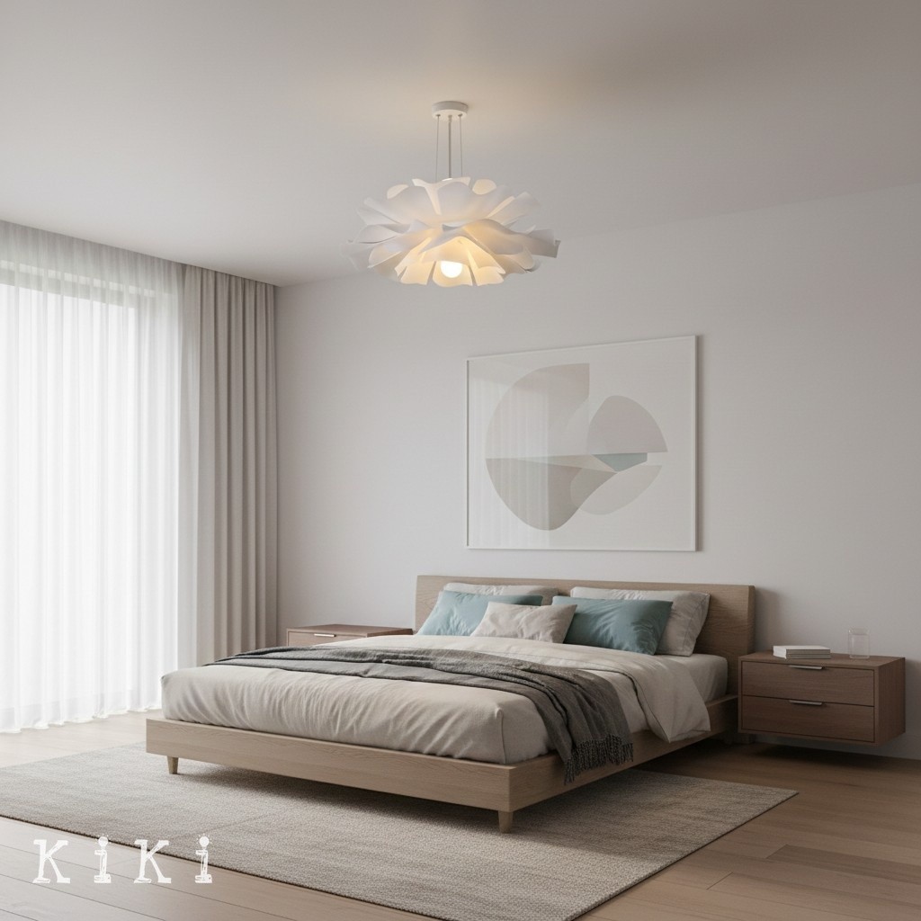 Elegant Flower Pendant Lamp - Modern Lighting for Dining Room and Living Area