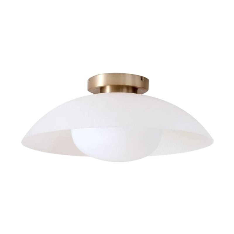 Elorina Flush Mount Glass/Metal Ceiling Light - A Stylish Fixture for Modern Spaces K1333