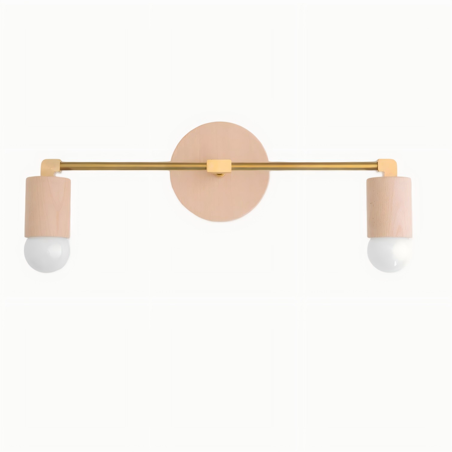 Mobilux Line Wood and Vanity Light - Bohemian Bathroom Lighting Fixture K1490