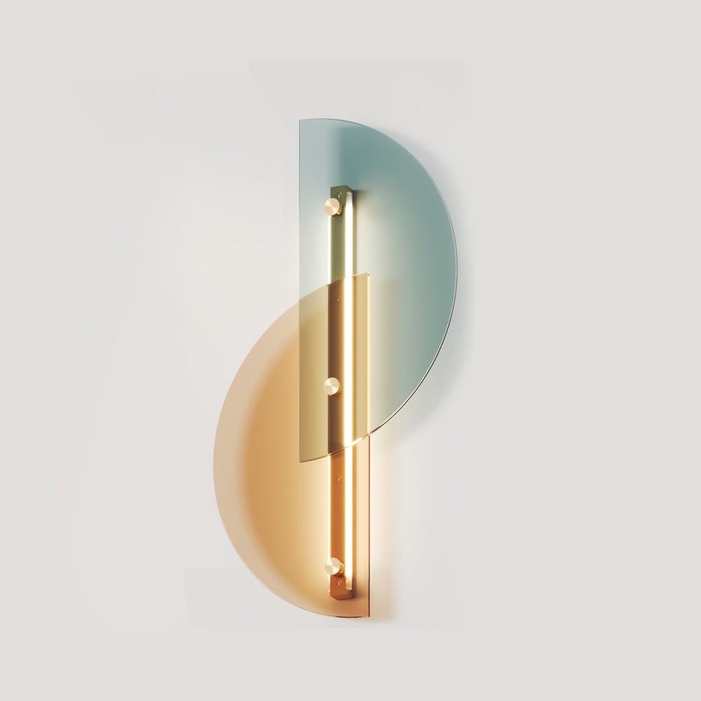 Simple Fan-Shaped Glass Arc Wall Lamp K575