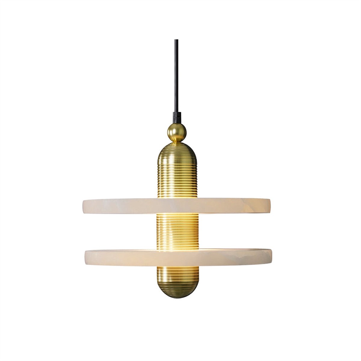 Elegant Disc Alabaster Pendant Light K211