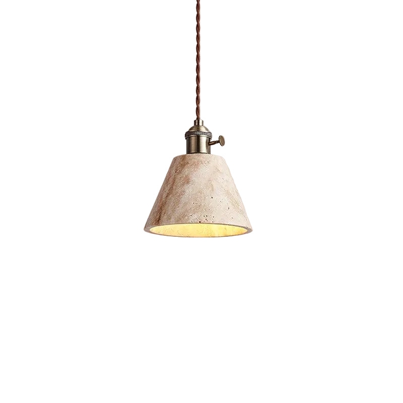 Alagusmo Minimalist Travertine Pendant Light D892