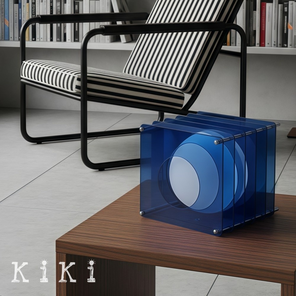 Afterglow Geometric Cube Sphere Table Lamp - Modern Acrylic Accent Light for Bedroom Decor K2078