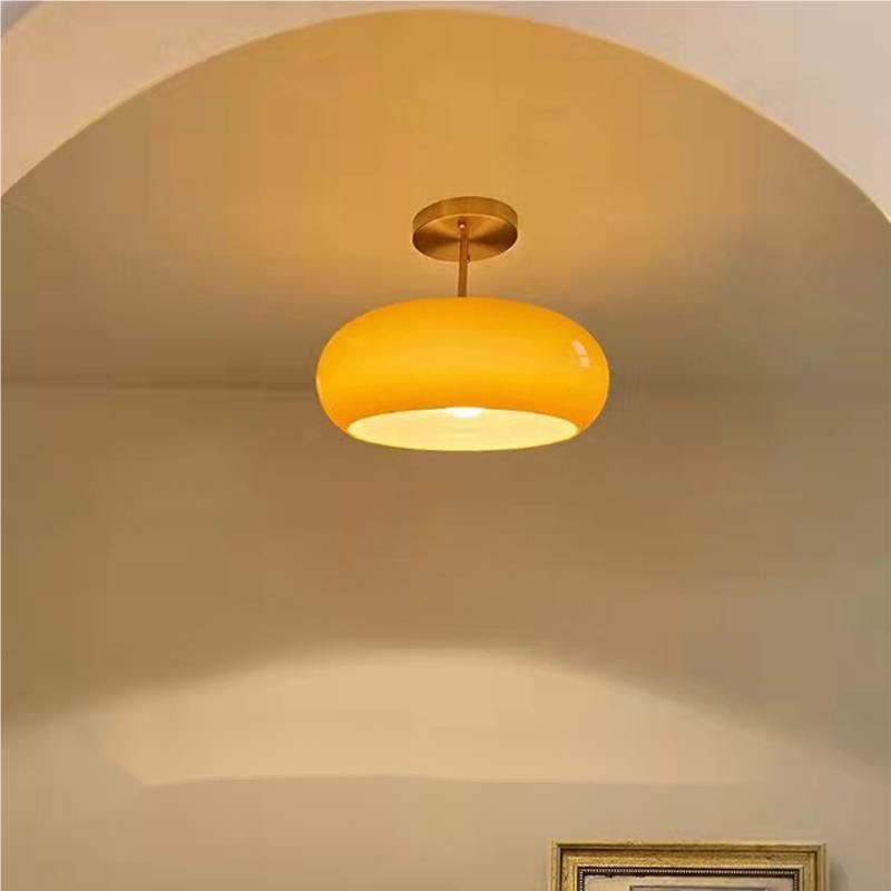 Bauhaus Style Vintage Glass Ceiling Light K72