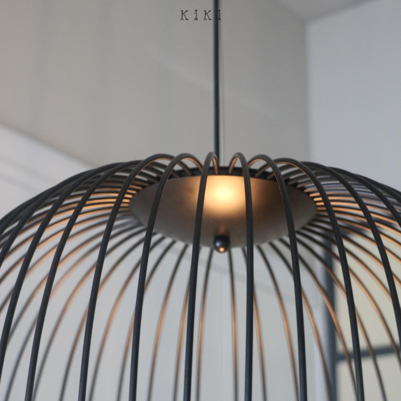 Modern Spokes Pendant Lamp - Artistic Birdcage Pendant Light for Dining Room