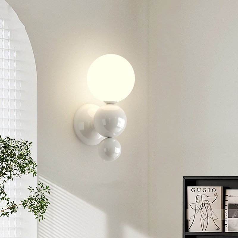 Cream Style Globe Bubble Wall Sconce K130
