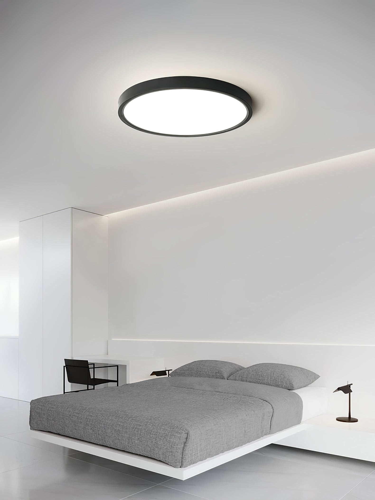 Minimalist Modern Round Acrylic Ceiling Light For Bedroom K218
