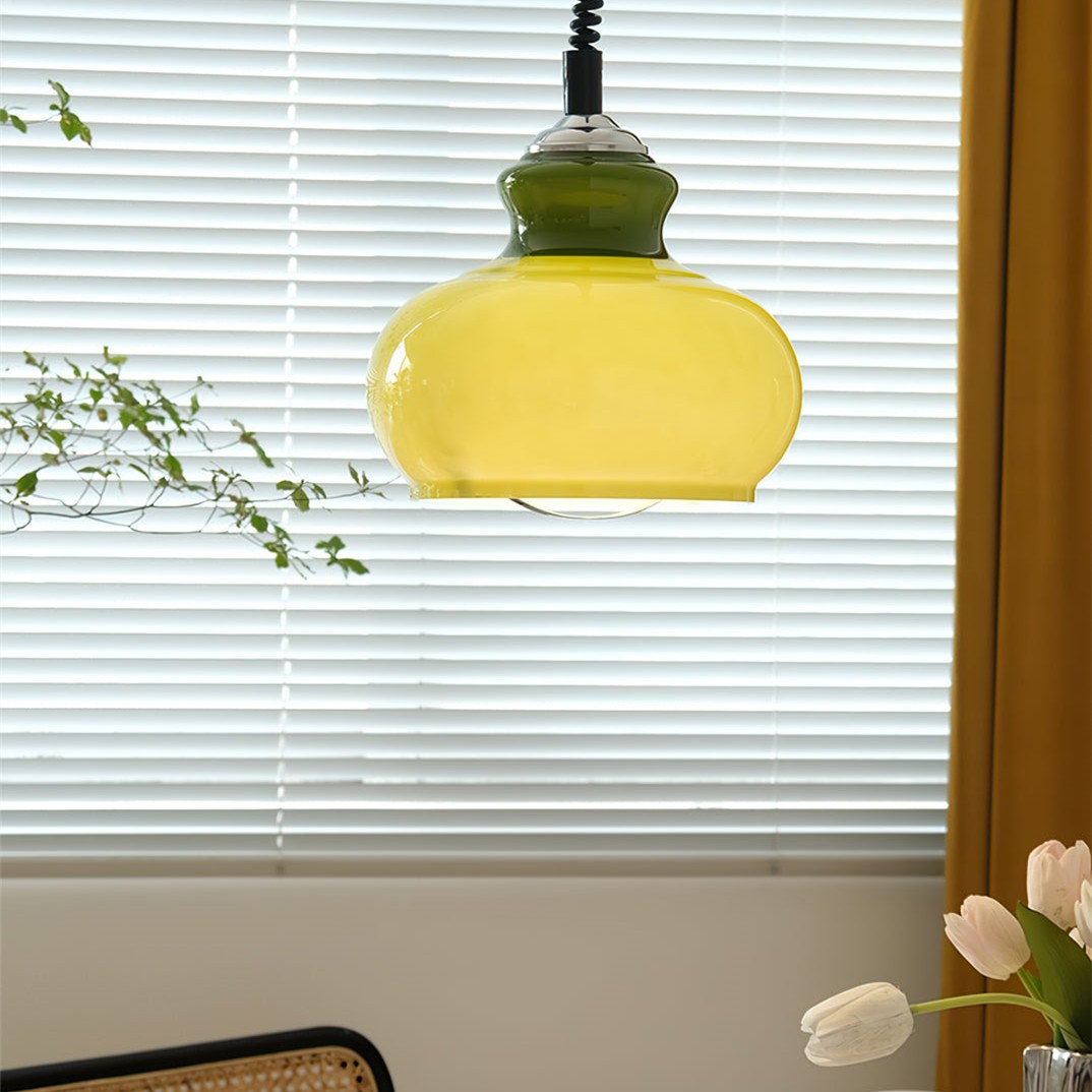Retro Retractable Bauhaus Glass Pendant Light K198