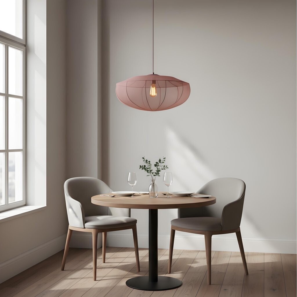 Lumifil Modern Mesh Pendant Light - Hanging Fabric Lghts are Suitable for Dining Rooms or Kitchen Islands K1752