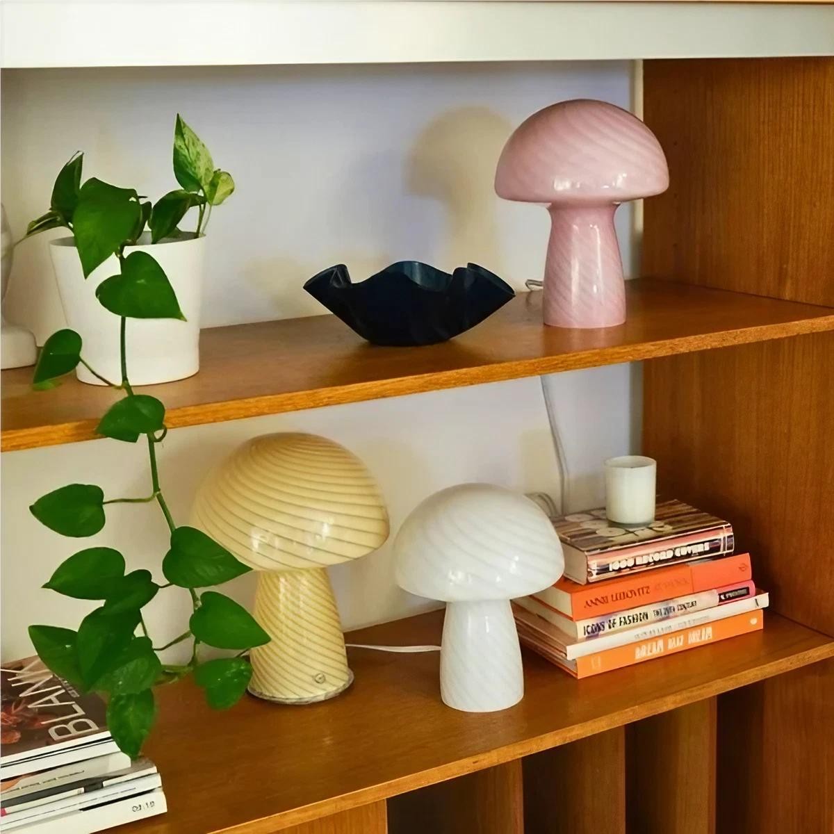 Modern Design Stained Glass Mushroom Lamp K51