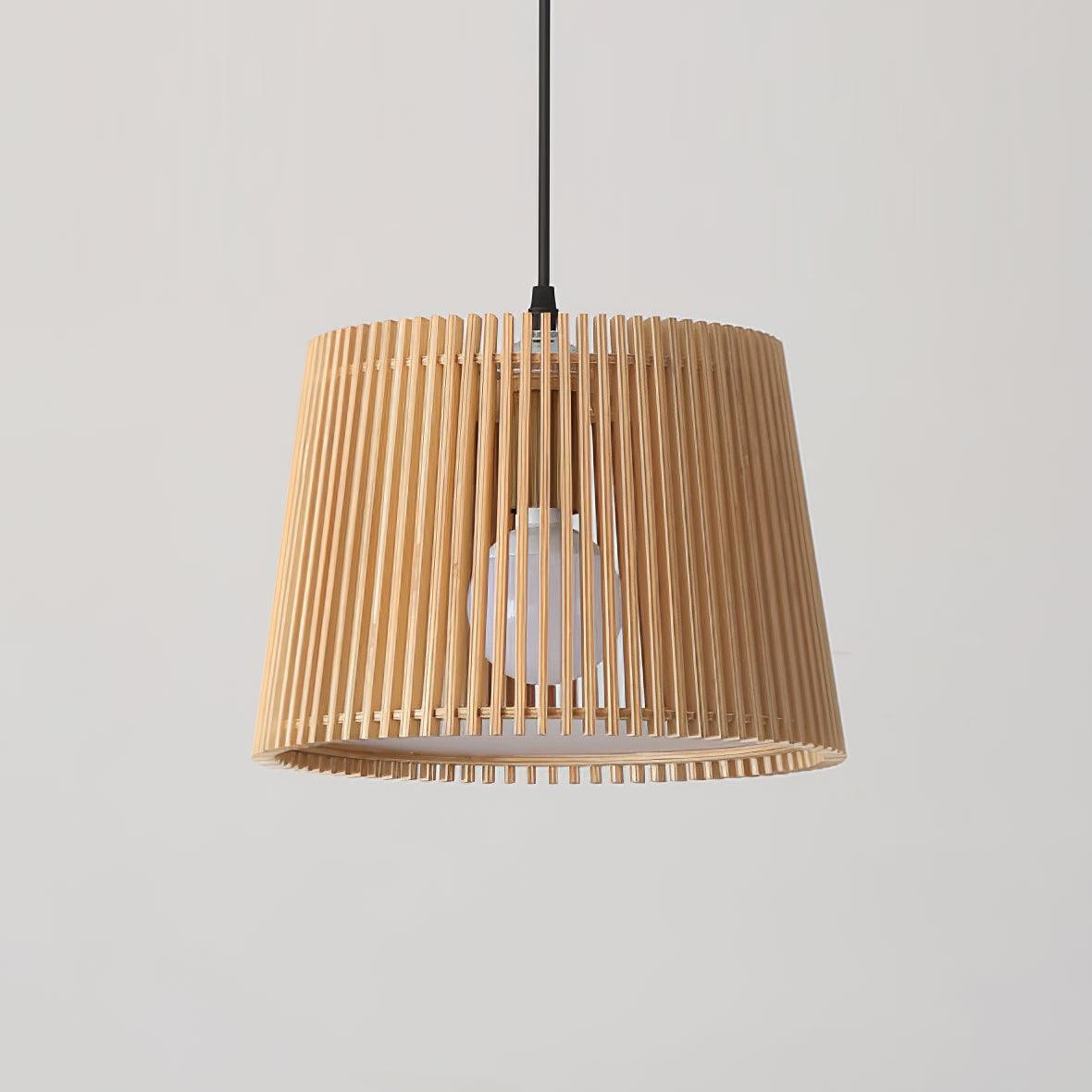Wooden Log Color Cage Pendant Light K654