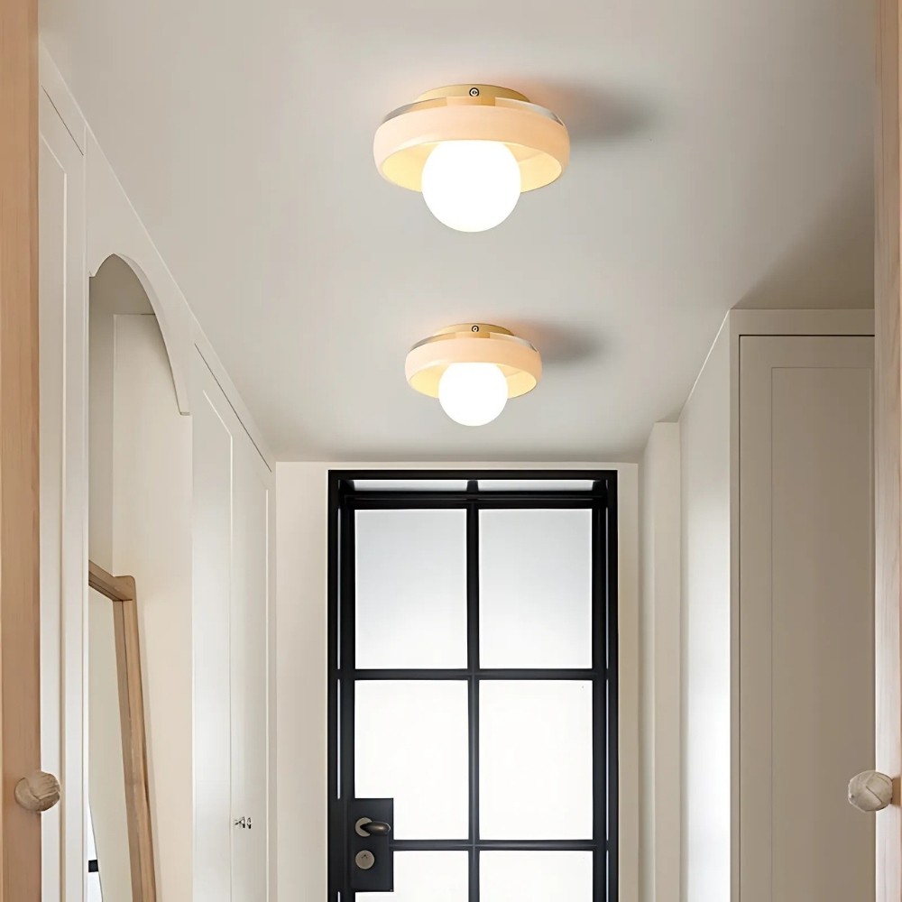 Colorful Glass Disc Orb Ceiling Light For Hallway K925