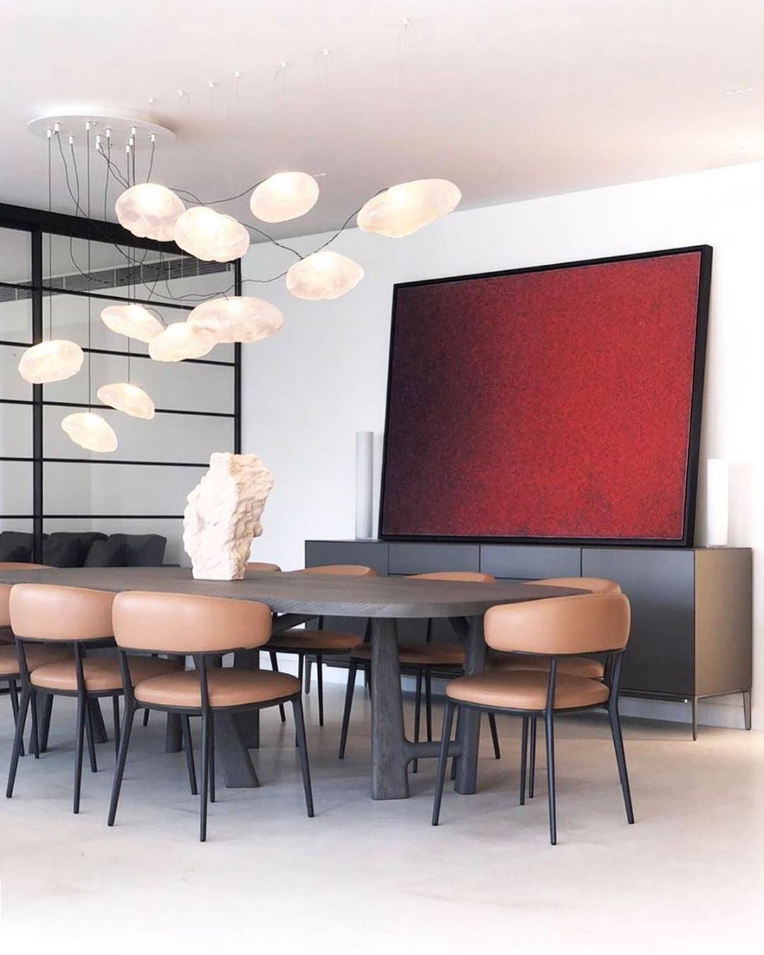 Multi-Head Irregular Glass Bubble Chandelier K216