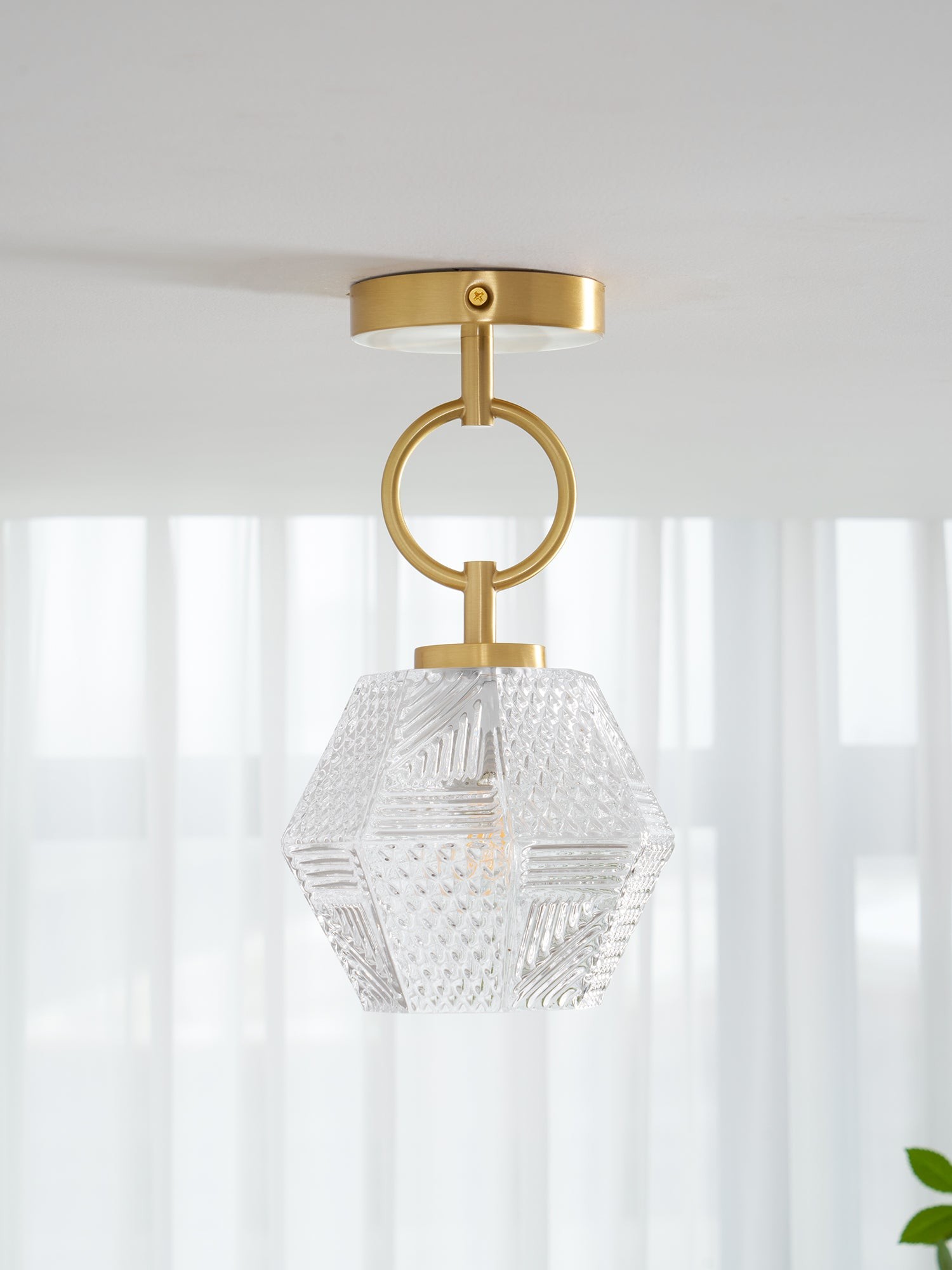 Diamond Cut Art Deco Ceiling Light K1006