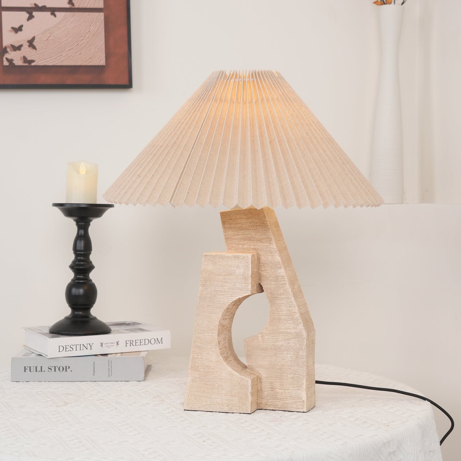 Modern Artistic Stone Pillar Table Lamp K879