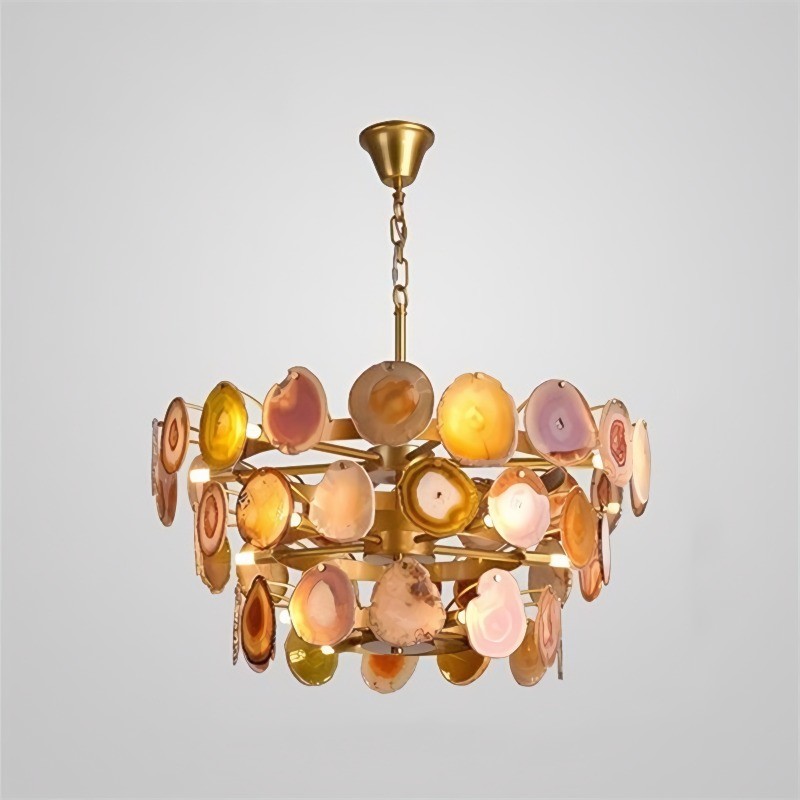 Slice Agate Chandelier/ Tower
