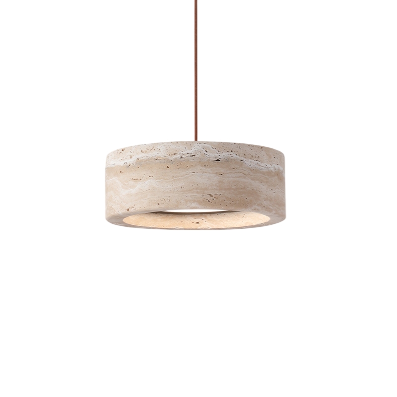 Wabi Sabi Style Travertine Stone Pendant Light D934